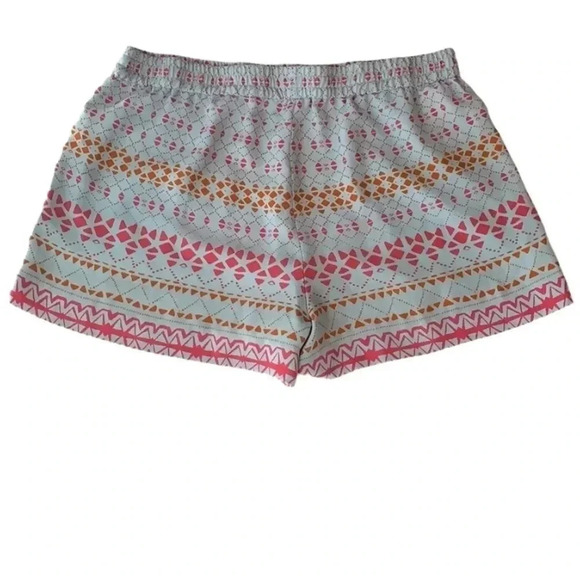 AQUA Geometric Print Blue Shorts - Picture 1 of 8